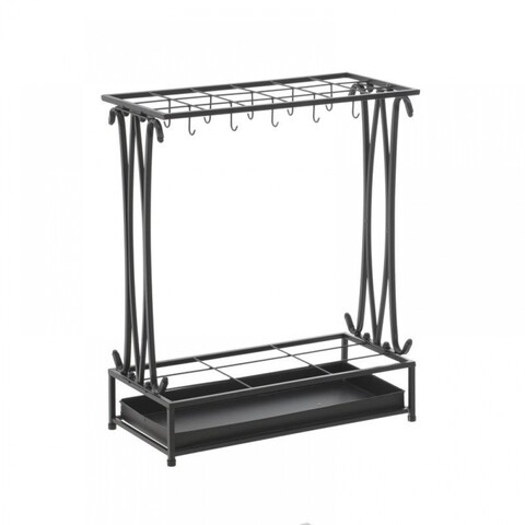 Suport pentru umbrele InArt, 50x24x60 cm, metal, negru