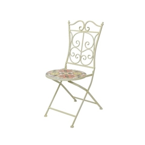 Scaun pentru gradina Beaufort Mosaic, Decoris, 39x51x91.5 cm, multicolor