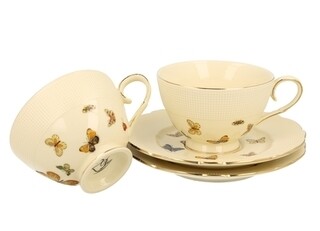 Multicolor, 2 cesti cu farfurie 260 ml