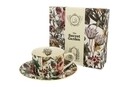 Ceasca cu farfurie Spring Flowers, Duo, 240 ml, portelan, multicolor