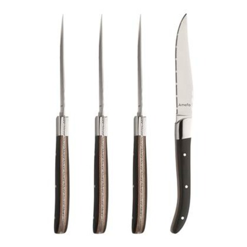 Set 4 cutite pentru friptura, Amefa, Royal Steak Duo, inox