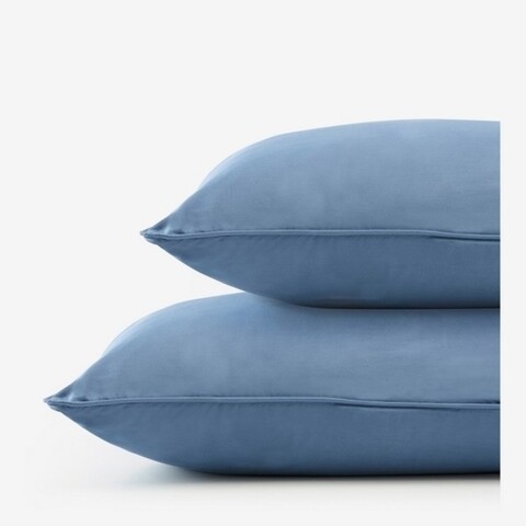 Set 2 fete de perna, Christian Lacroix, 50x70 cm, 100% bumbac satinat, albastru