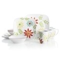 Serviciu de masa 16 piese, Corelle, Happy Days, sticla Vitrelle/portelan, multicolor