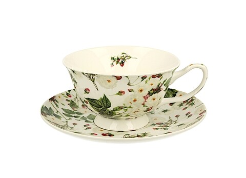 Ceasca cu farfurie Marianne, Duo, 200 ml, portelan, multicolor