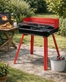 Gratar BBQ, 36x31x45 cm, metal, rosu