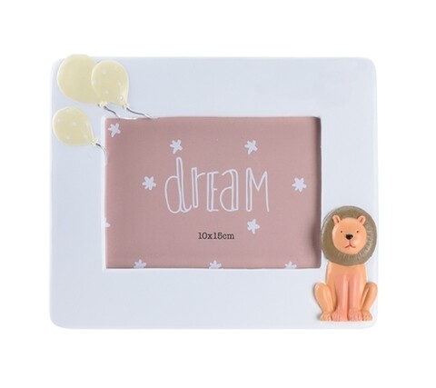 Rama foto Lion, 10x15 cm, ceramica