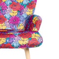 Fotoliu Moss Frida Kahlo, Homla, 70x55x95 cm, lemn/poliester, multicolor