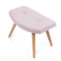 Taburet Moss, Homla, 61x41x38 cm, lemn/catifea din poliester, roz