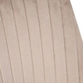 Scaun Louis, Homla, 44x59x88 cm, metal/MDF/catifea din poliester, bej