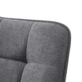 Scaun Colin, Homla, 61x53x88 cm, metal/MDF/textil, gri inchis