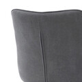 Scaun Colin, Homla, 61x53x88 cm, metal/MDF/textil, gri inchis