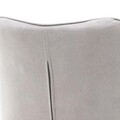 Scaun Colin, Homla, 61x53x88 cm, metal/MDF/textil, gri deschis