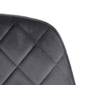 Scaun Shelton, Homla, 56x60x84 cm, poliester, gri