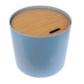 Masuta de cafea cu spatiu de depozitare, HD3817, 43x48 cm, MDF, bleu