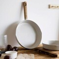 Tigaie Loreburn, Homla, 28 cm, aluminiu/inox, ecru/bej
