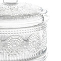 Recipient cu capac pentru biscuiti Barrel, Homla, 13x9.5 cm, sticla, transparent