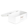 Cutie pentru paine Escille, Homla, 33x19x15 cm, inox, alb