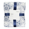 Cuvertura matlasata Meknes, Homla, 200x220 cm, poliester, albastru/alb