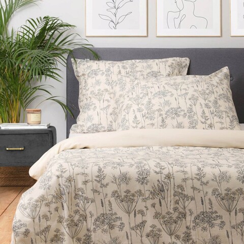 Lenjerie de pat dubla Possa, Homla, 3 piese, 160x200 cm, bumbac, multicolor