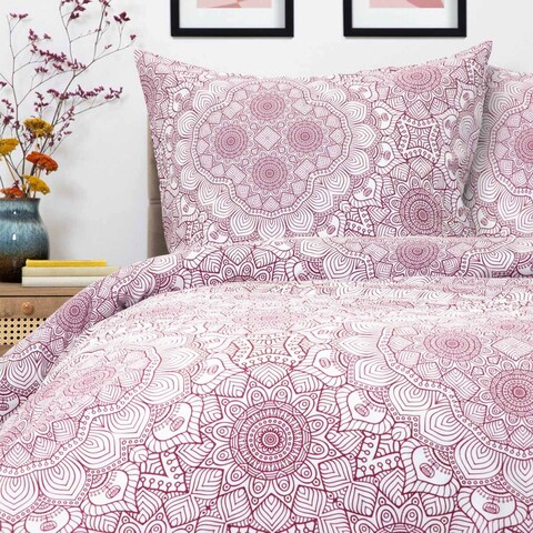 Lenjerie de pat King Size, Calloway, Homla, 3 piese, 200x220 cm, microfibra din poliester, multicolor