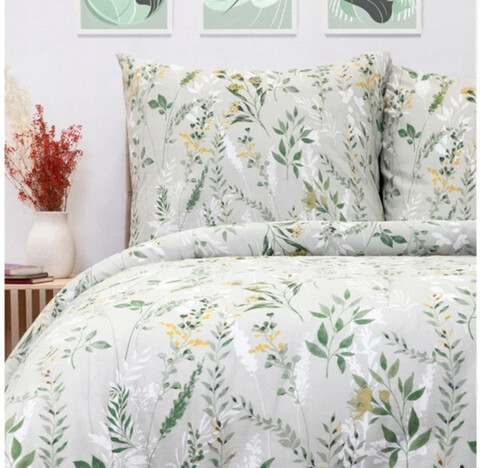 Lenjerie de pat King Size, B2 Hellian Essentials, Homla, 3 piese, 200x220 cm, bumbac, multicolor