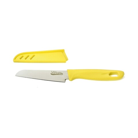 Cutit cu teaca de protectie, Vanora, 9.5 cm, galben
