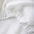 Cearceaf de pat cu elastic Danielle, Homla, 90x200 cm, bumbac satinat, alb