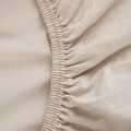 Cearceaf de pat cu elastic Pelly, Homla, 140x200 cm, bumbac, bej