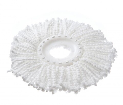 Rezerva mop rotativ, Vanora, microfibra, alb