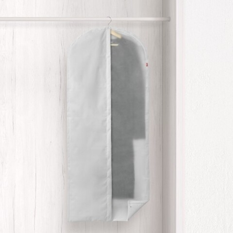 Husa pentru haine, 2015.11, 60x150 cm, poliester, gri deschis