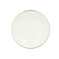Farfurie adanca Auro, Homla, 21 cm, portelan, alb/auriu