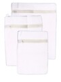 Set 3 huse protectie pentru rufe, 117142, JJA, poliester, alb