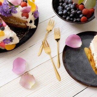 Auriu, Set furculite desert