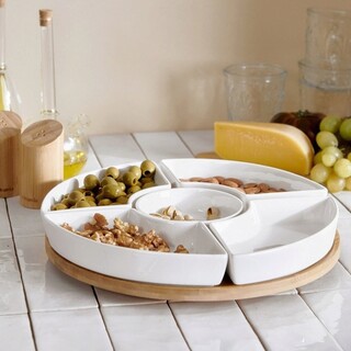 30x5 cm, Alb;Natur, Platou