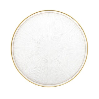 Transparent;Auriu, Platou 28 cm