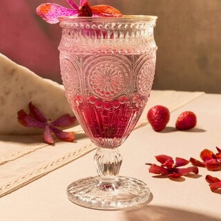 Transparent;Auriu, Pahar vin 350 ml