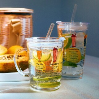 Multicolor, Cana cu capac si pai