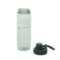 Sticla de apa Lunare, Homla, 700 ml, tritan, transparent/verde