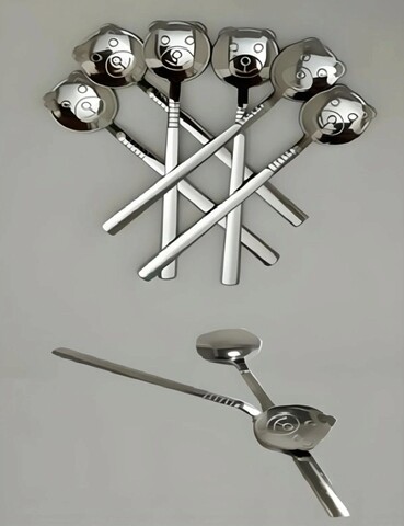 Set lingurite pentru ceai / cafea, Dynasty, 960DYN1943, Inox  ,  11x2.5 cm, 6 piese, Argintiu