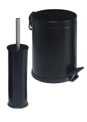 Set de baie, Dynasty, 960DYN1934, Metal , Dimensiune: 28 x 20,5 cm (1 bucata) , Negru