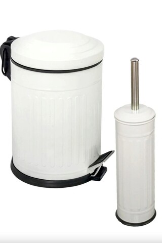 Set de baie, Dynasty, 960DYN1929, Metal , Dimensiune: 33,5 x 20,5 cm / 5000 ml (1 bucată) , Alb