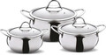 Set vase pentru gatit, Hermia, 960DYN1302, Dimensiune: 16 cm / 1600 ml (2 bucăți), Argintiu