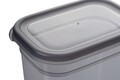 Set recipiente depozitare, Hermia, 964FRM5341, Dimensiune: 14 x 14 x 10 cm / 1150 ml (4 bucăți), Antracit