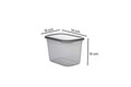 Set recipiente depozitare, Hermia, 964FRM5341, Dimensiune: 14 x 14 x 10 cm / 1150 ml (4 bucăți), Antracit