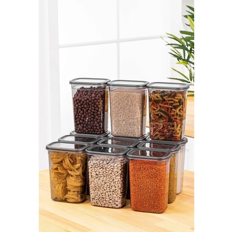 Set recipiente depozitare, Hermia, 964FRM5331, Plastic, Antracit