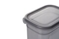 Set recipiente depozitare, Hermia, 964FRM5339, Dimensiune: 14 x 14 x 10 cm / 1150 ml (5 bucăți), Antracit