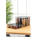 Set recipiente depozitare, Fremont, 964FRM5366, Plastic , 10x10x9.5, 550 ml, Antracit