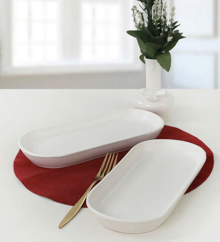 Set platouri servire, Hermia, 275KRM1423, Dishwasher - safe up to 60 °C / Microwave - safe, Multicolor