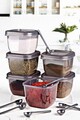 Set recipiente depozitare, Hermia, 430KSV9478, Antracit