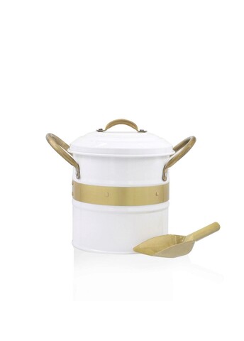 Cos depozitare, Hermia, 280TMA1654, Alb/Auriu